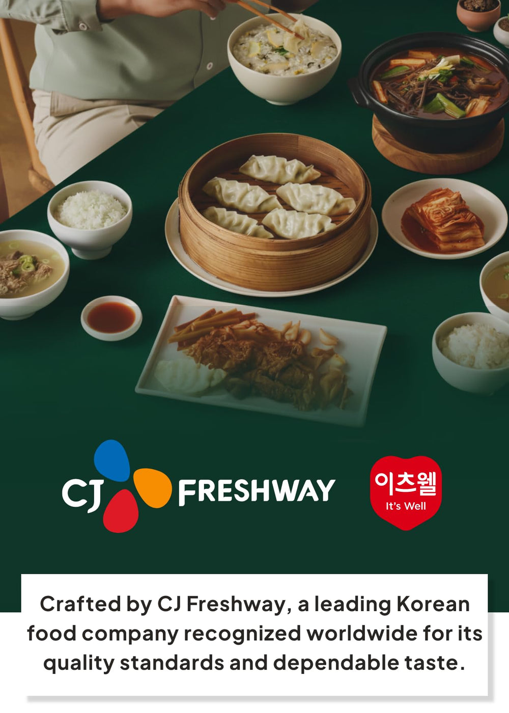K FOOD KOREAN FOOD nutrition label closeup showing ingredients and allergen information benefit