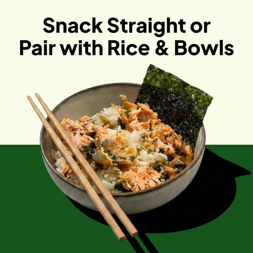 K FOOD KOREAN FOOD seaweed served with rice bowl illustrating versatile meal pairing