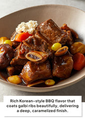 K FOOD KOREAN FOOD O'Food label close-up showcasing ingredients and authentic branding