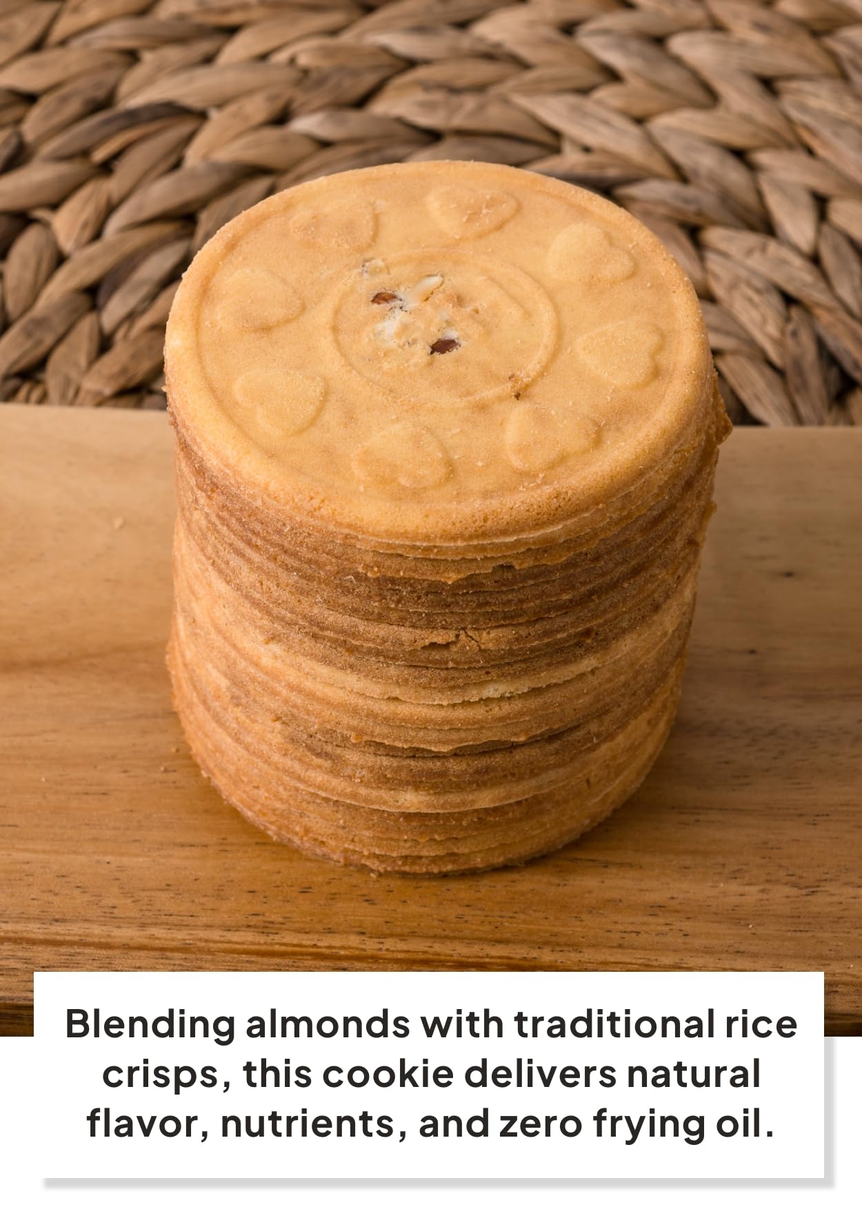 K FOOD Shinwhadang almonds and rice ingredients highlight real almond flavor and quality benefit