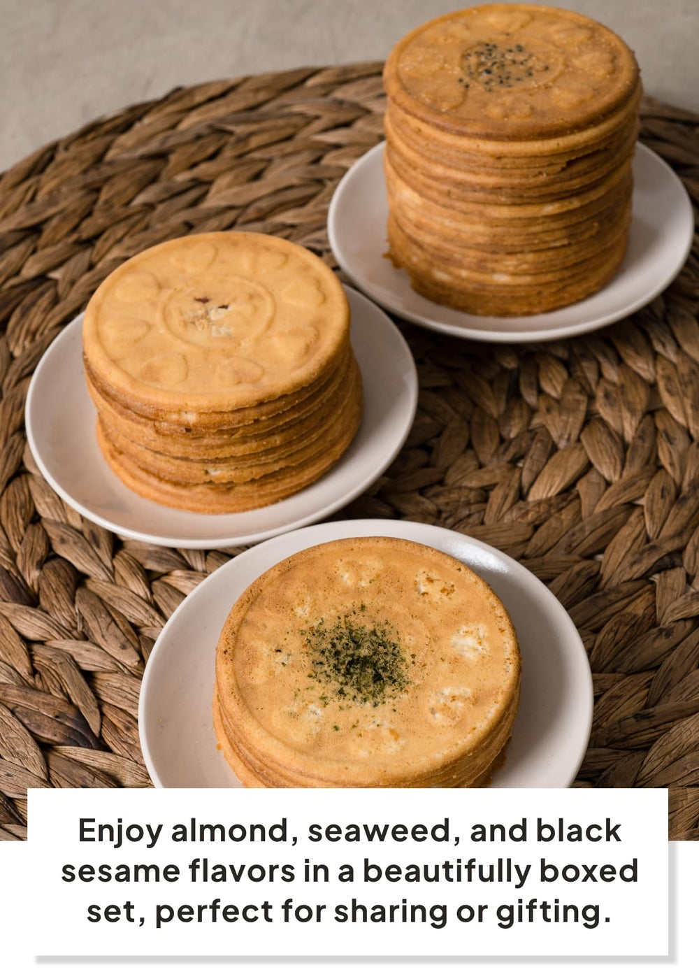 K FOOD KOREAN FOOD green laver seaweed wafer top showing savory detail