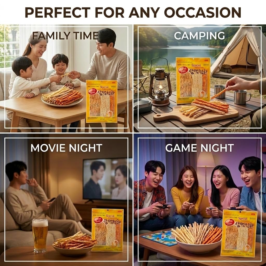 K-Herb lifestyle camping scene showing on-the-go savory snack