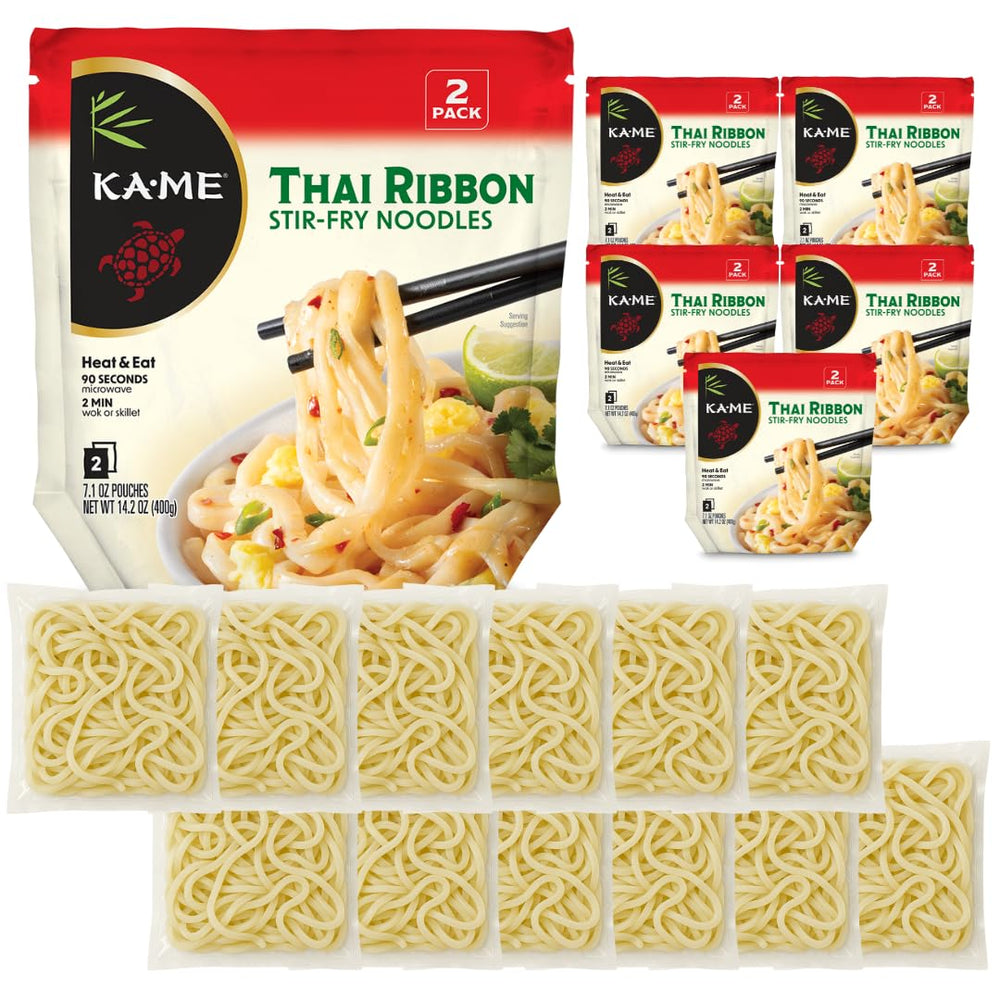 KA-ME front package showing six-pack and branding for pantry-ready meals