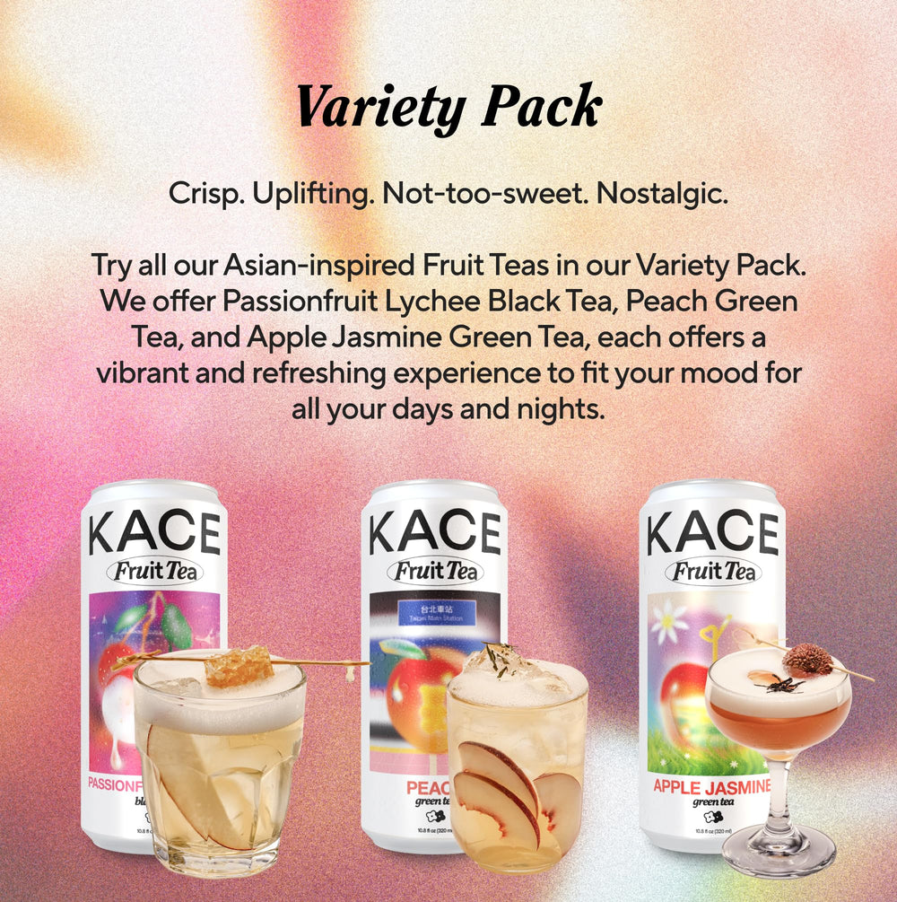 KACE jasmine tea apple honey can close-up showing floral aroma