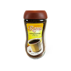 Kaffree Roma front jar showing label and non-GMO benefit