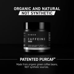 Kaged unflavored capsule split open showing powder and quick energy benefit