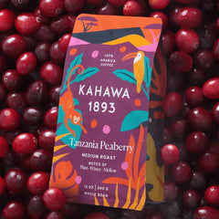 KAHAWA 1893 whole beans close-up highlighting peaberry sweetness