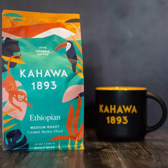 KAHAWA 1893 pour-over brew showcasing clarity and bright flavors