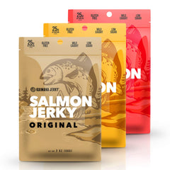 Kaimana Jerky front packaging shows variety pack and portable convenience