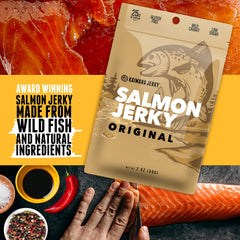 Kaimana Jerky ingredient bundle with herbs and salt showing organic ingredients and clean recipe