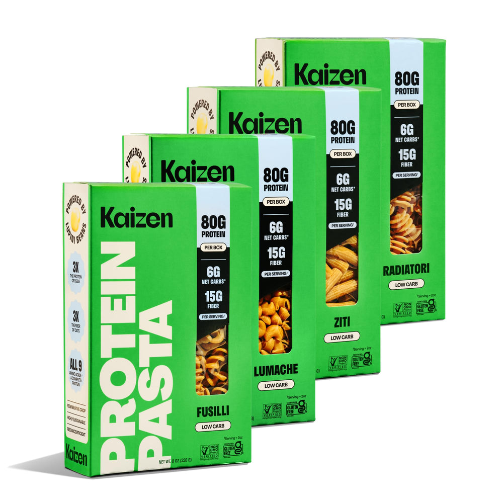 Kaizen front packaging showing variety pack and quick meal benefit