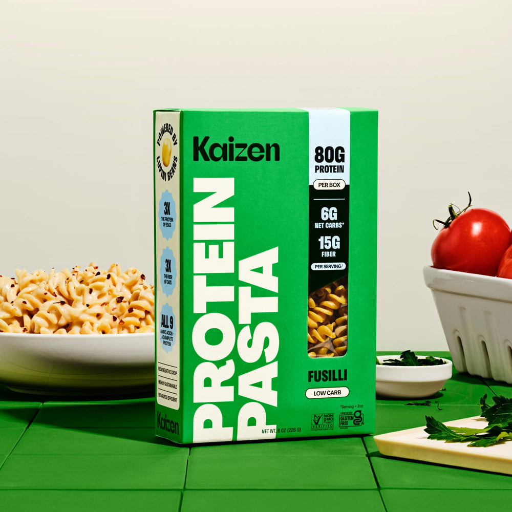 Kaizen Food Company baked fusilli casserole showcasing oven-ready stability