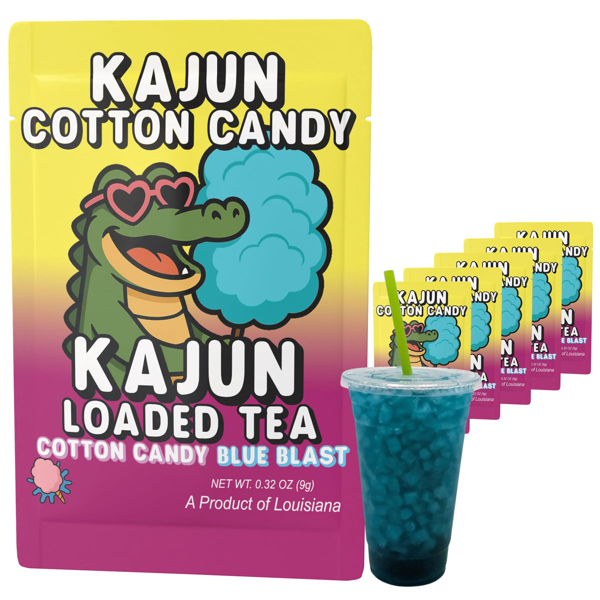 KaJun LOADED TEA front packaging showing 5-pack, clear branding and flavor
