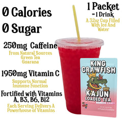 KaJun LOADED TEA powder close-up highlighting texture and instant-mix clarity