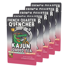 KaJun LOADED TEA powder dissolving in water to show fast-mixing benefit