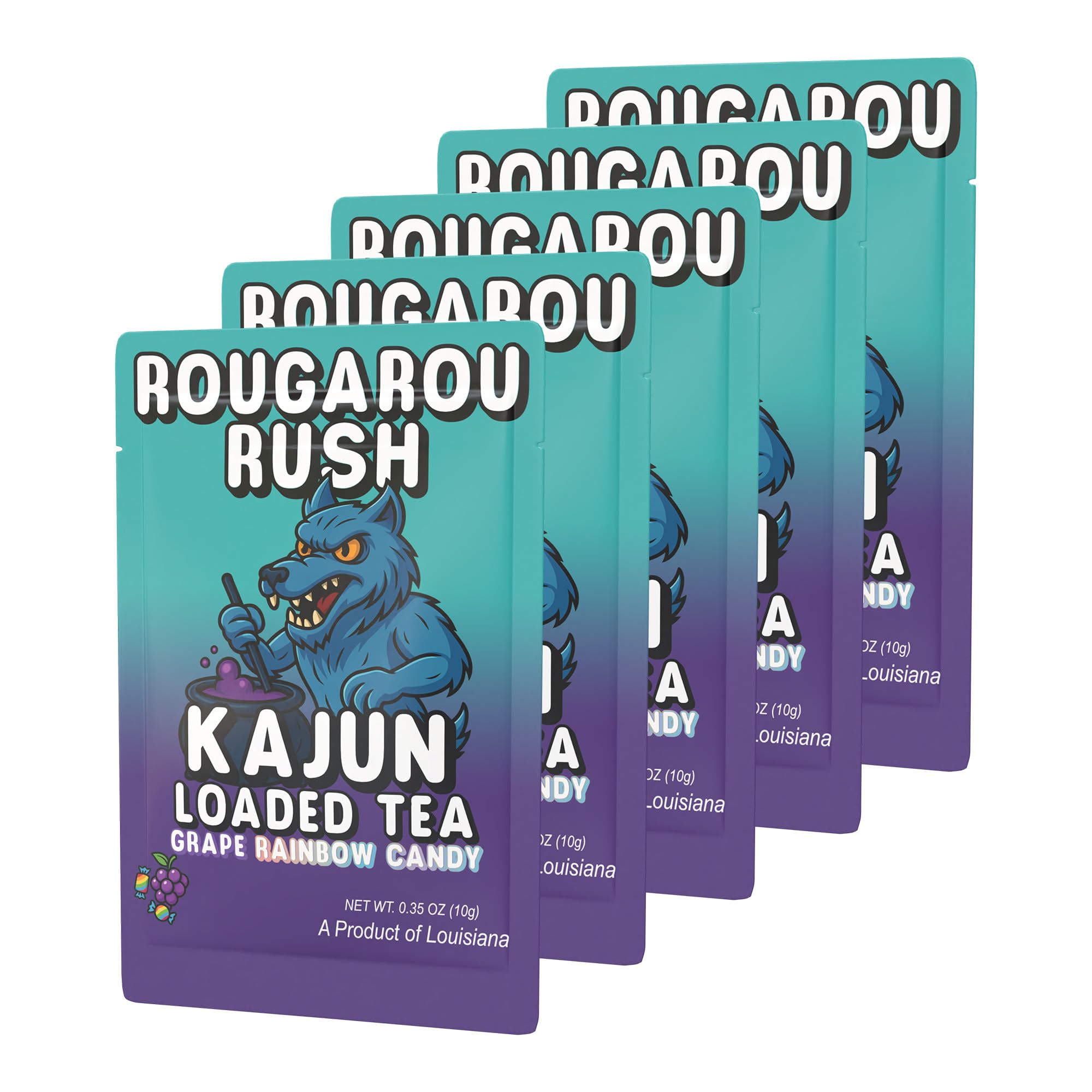KaJun LOADED TEA powder close-up highlighting fine texture and easy-dissolve benefit