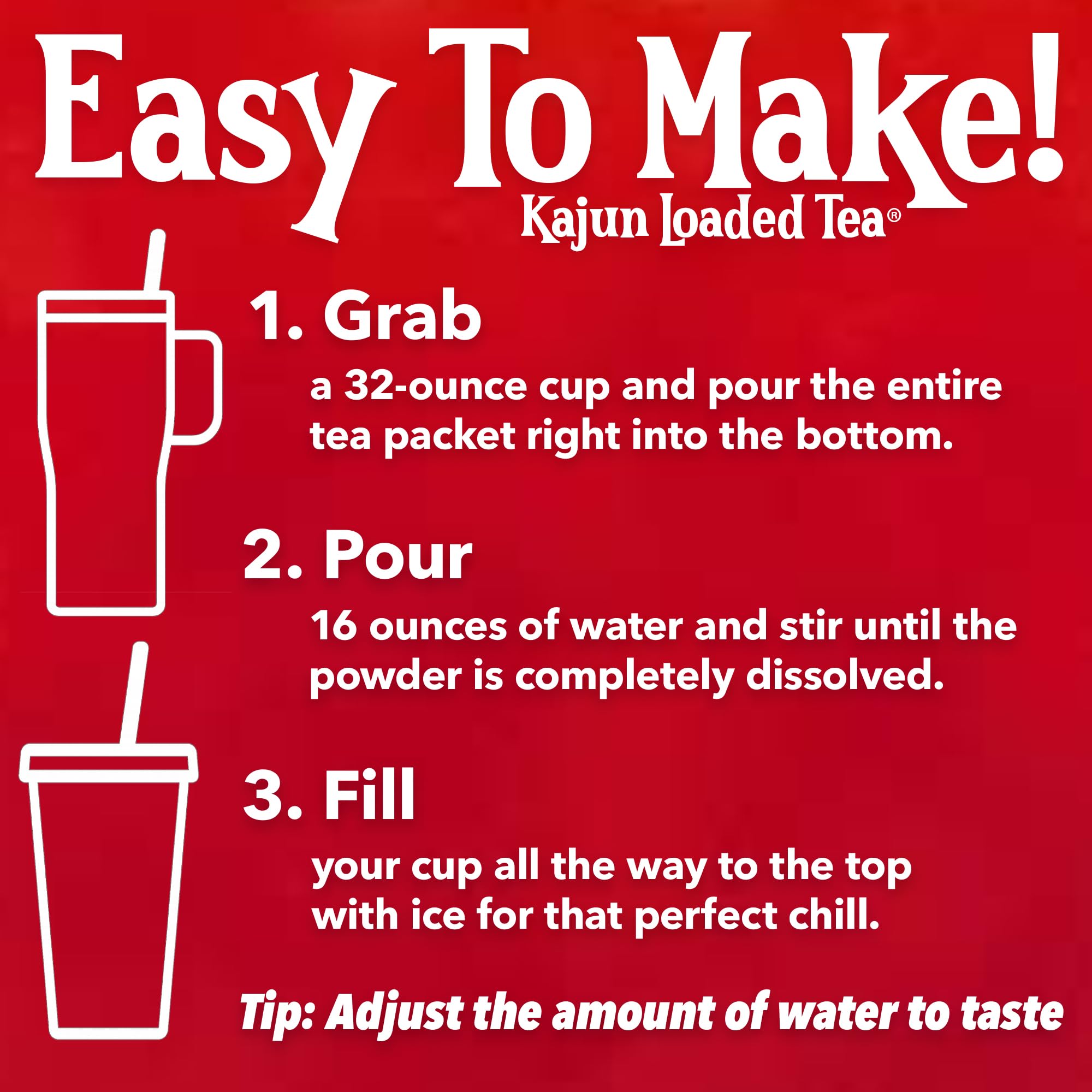 KaJun LOADED TEA single-serve packets inside a backpack for portable on-the-go use