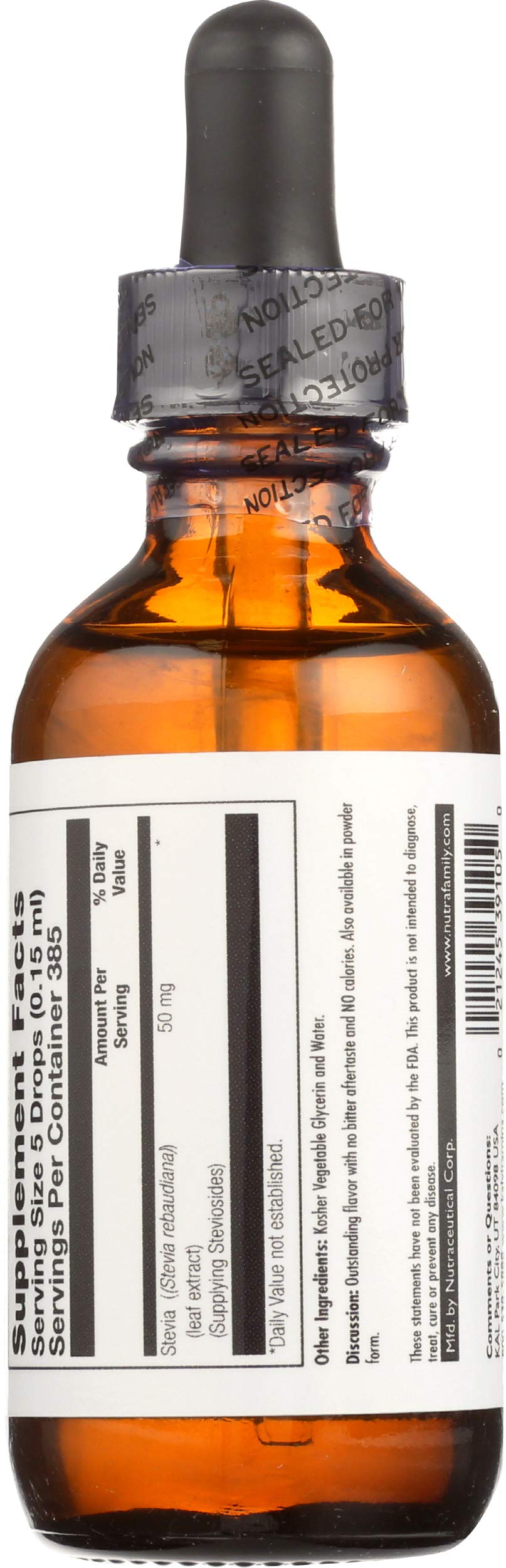 KAL next to a teaspoon for scale, highlighting 2 oz bottle and long yield