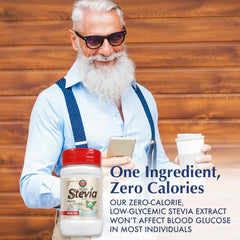 KAL Sure stevia scoop inside jar demonstrating portion control and ease of use
