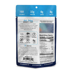 Kalahari Biltong garlic thin sliced texture close-up highlighting natural seasoning