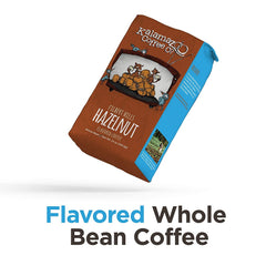 KALAMAZOO COFFEE COMPANY close-up of whole beans highlighting roast and aroma benefit