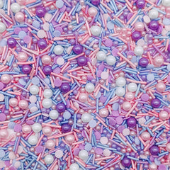KANDLRIK close-up of purple edible pearls highlighting texture and reflective sheen