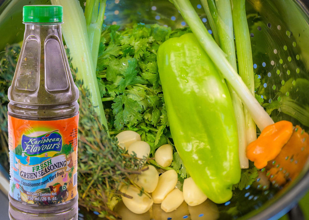 KARIBBEAN FLAVOURS back label with ingredients and certification clarity benefit