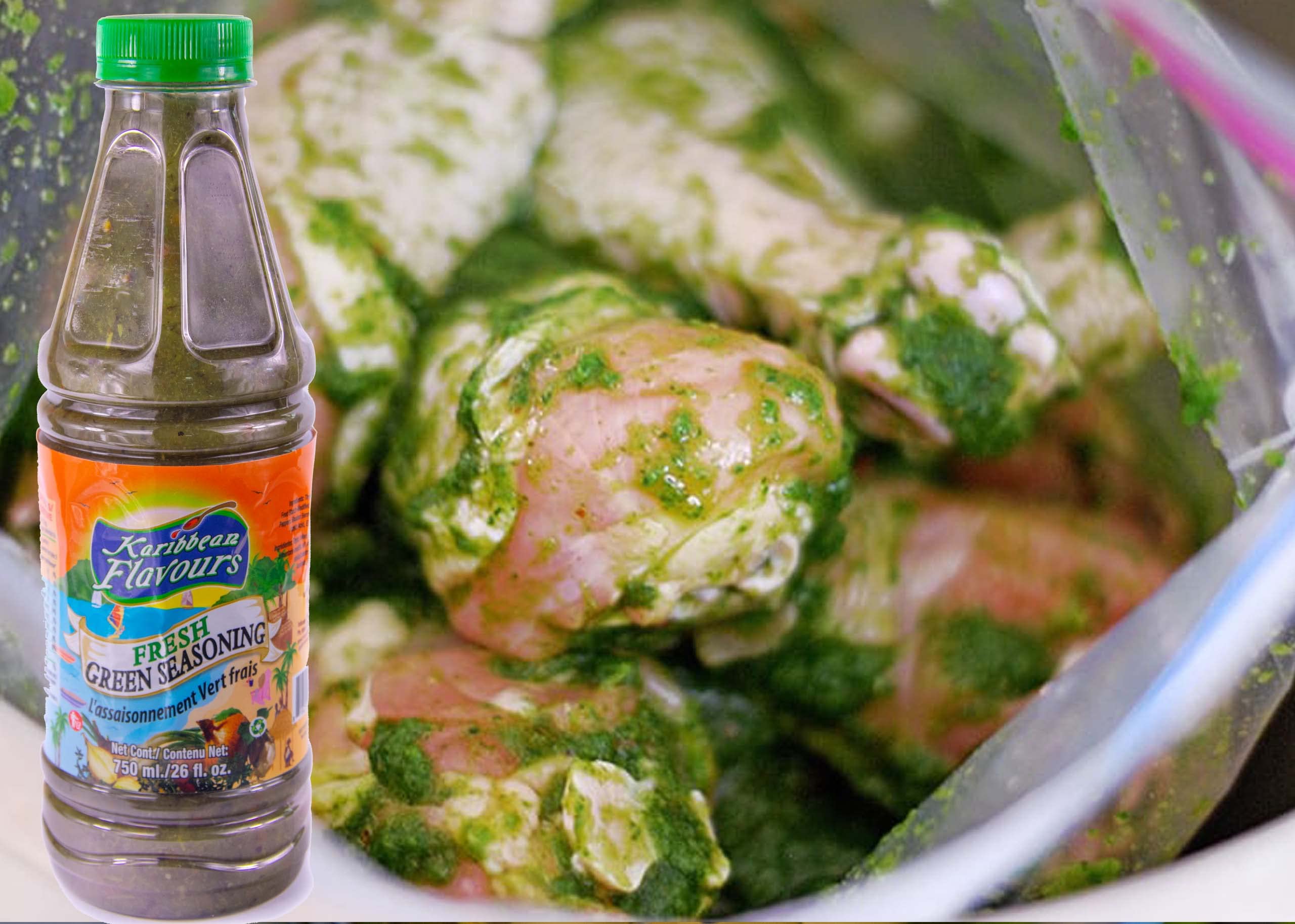 KARIBBEAN FLAVOURS marinated chicken ready to grill for richer flavor benefit