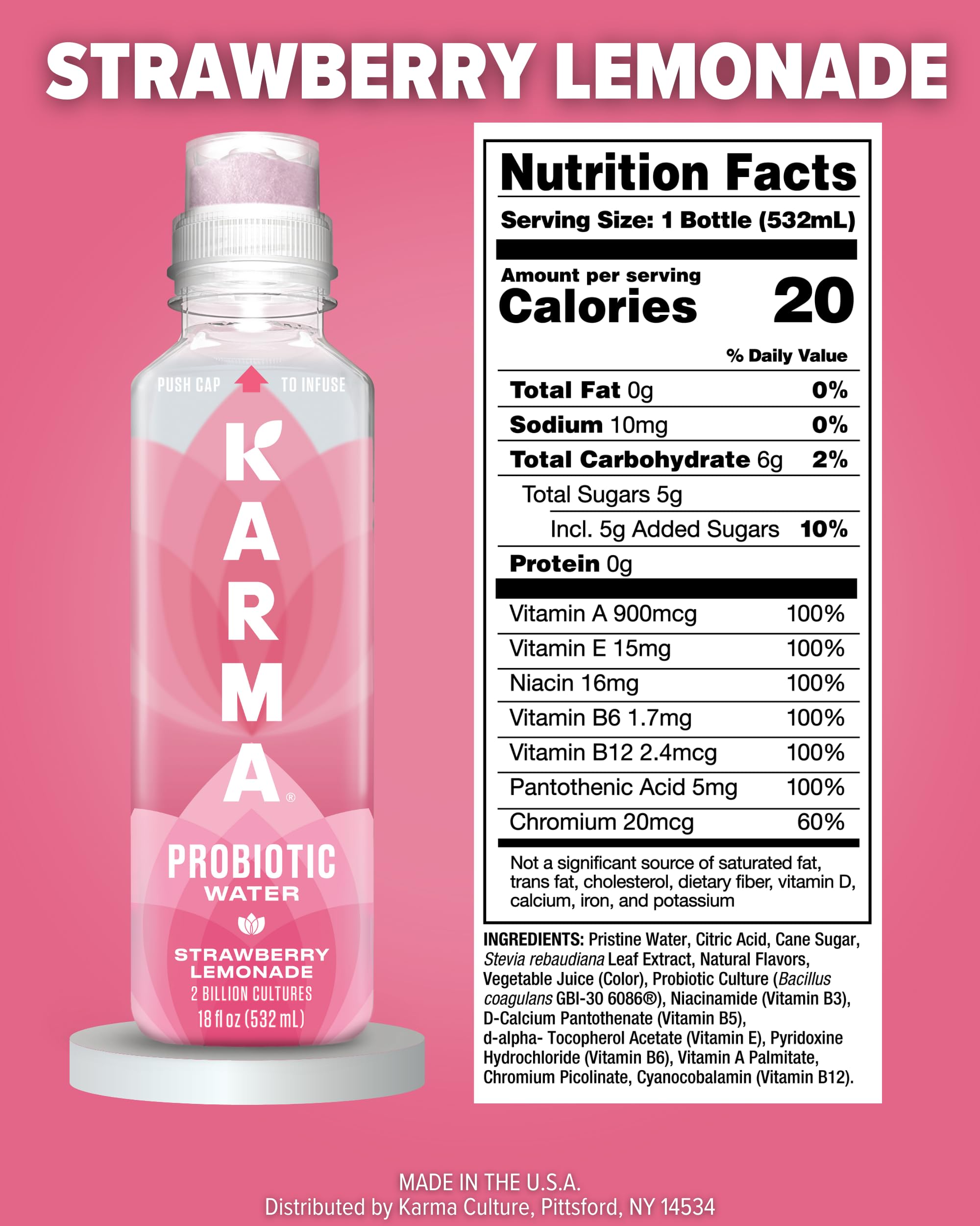 Karma bubbles texture close-up conveying light mouthfeel and refreshment