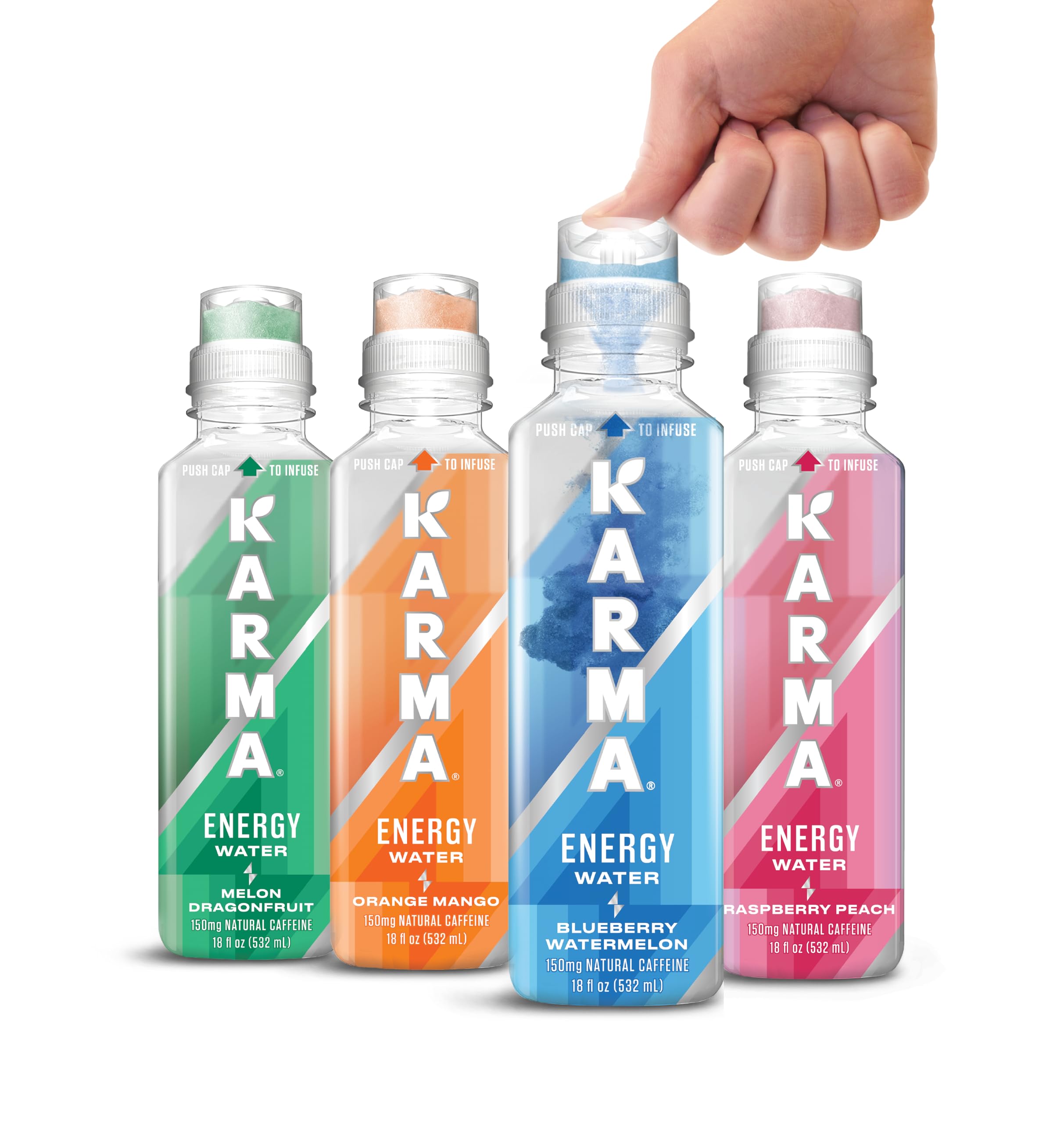 Karma ingredients display with vitamin icons showcasing nutrient support