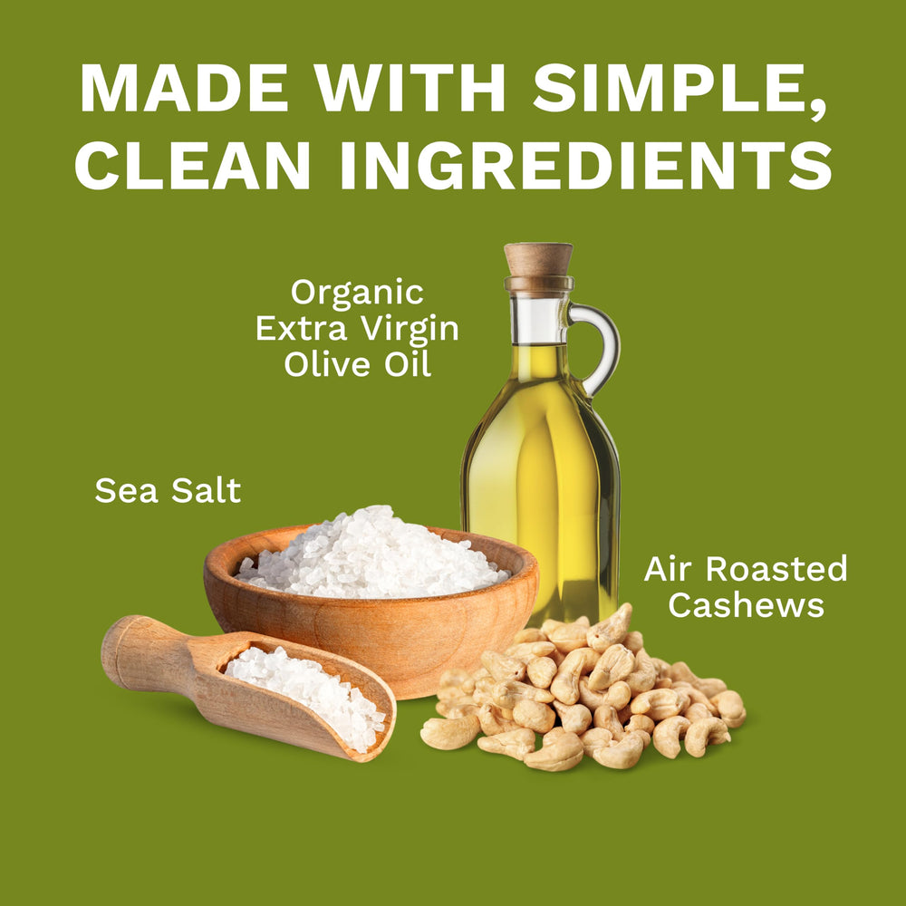 Karma label and ingredients close-up, reveals simple non-GMO clean ingredients