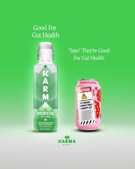 Karma pouring into glass highlighting refreshing strawberry lemonade flavor