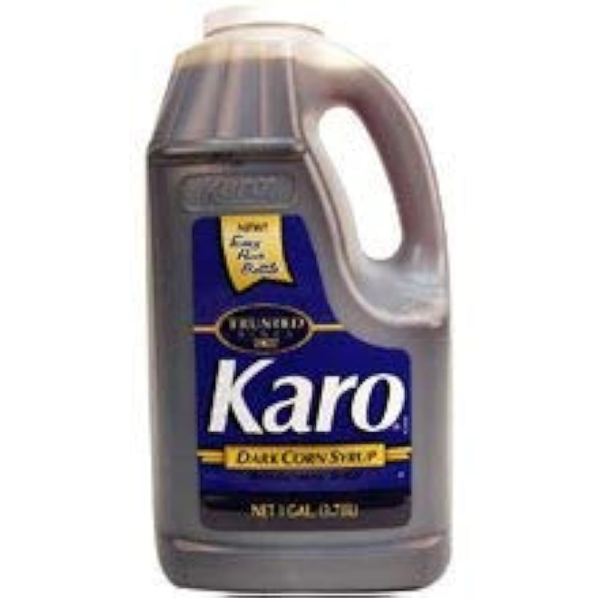 KARO dark corn syrup front bottle view showing label and household baking benefit