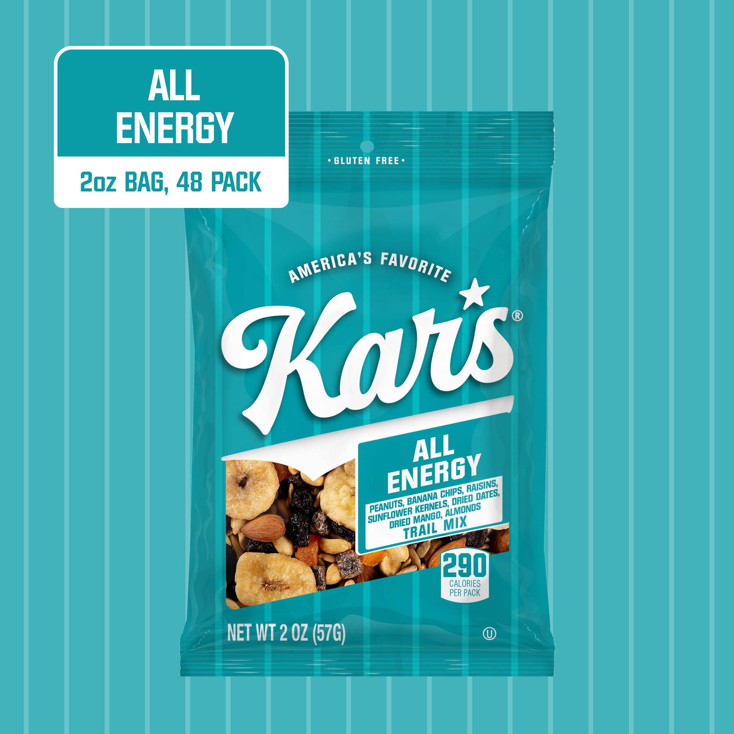Kar’s close-up of mixed nuts and dried fruit texture for wholesome energy