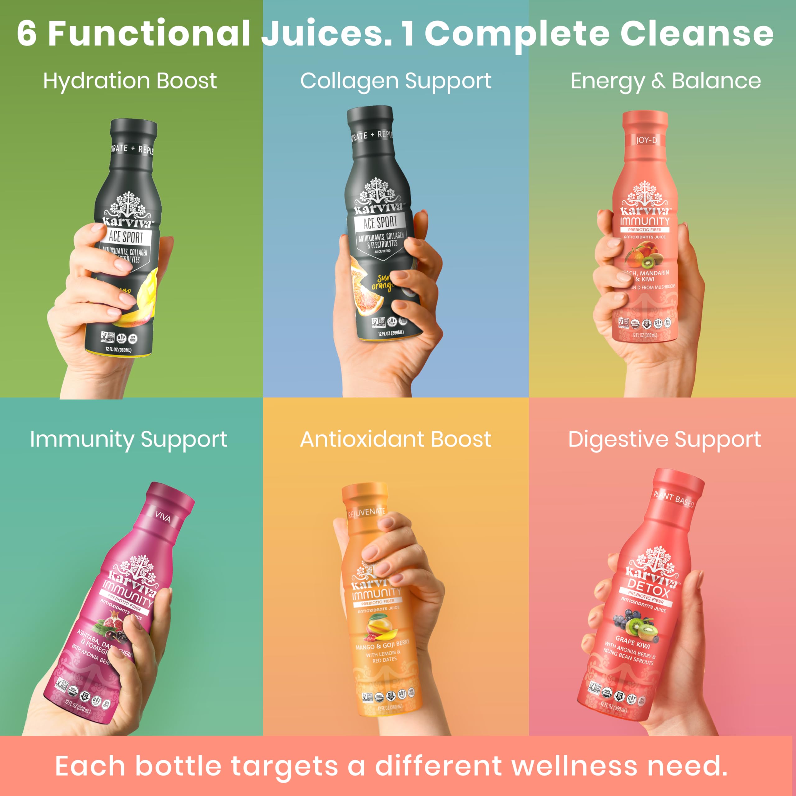 KARVIVA close-up juice texture highlighting natural ingredients and freshness