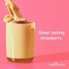 Kate Farms close-up label with organic and Non-GMO Project seals for trust