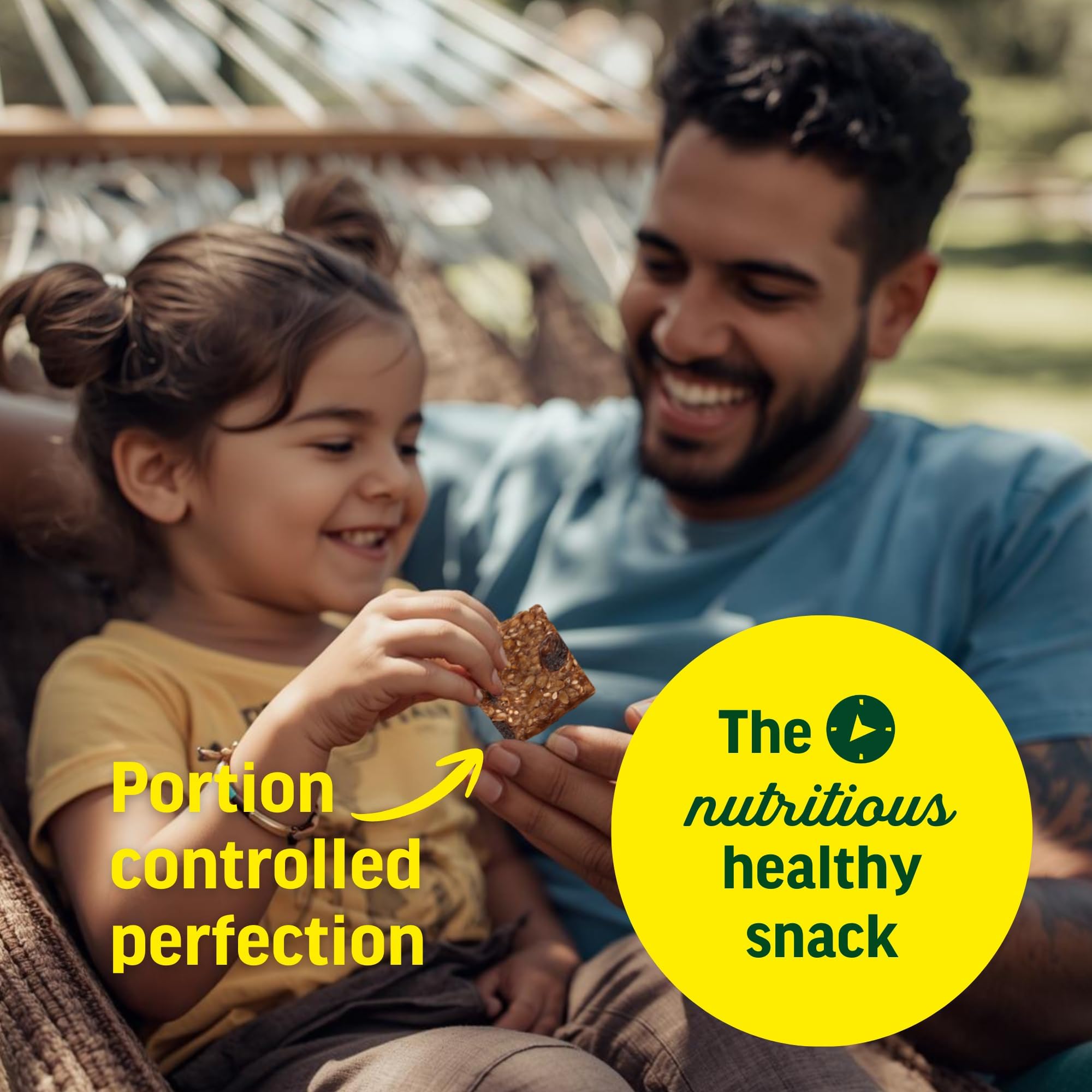 Kate's stacked mini bars inside a snack bag for convenient storage