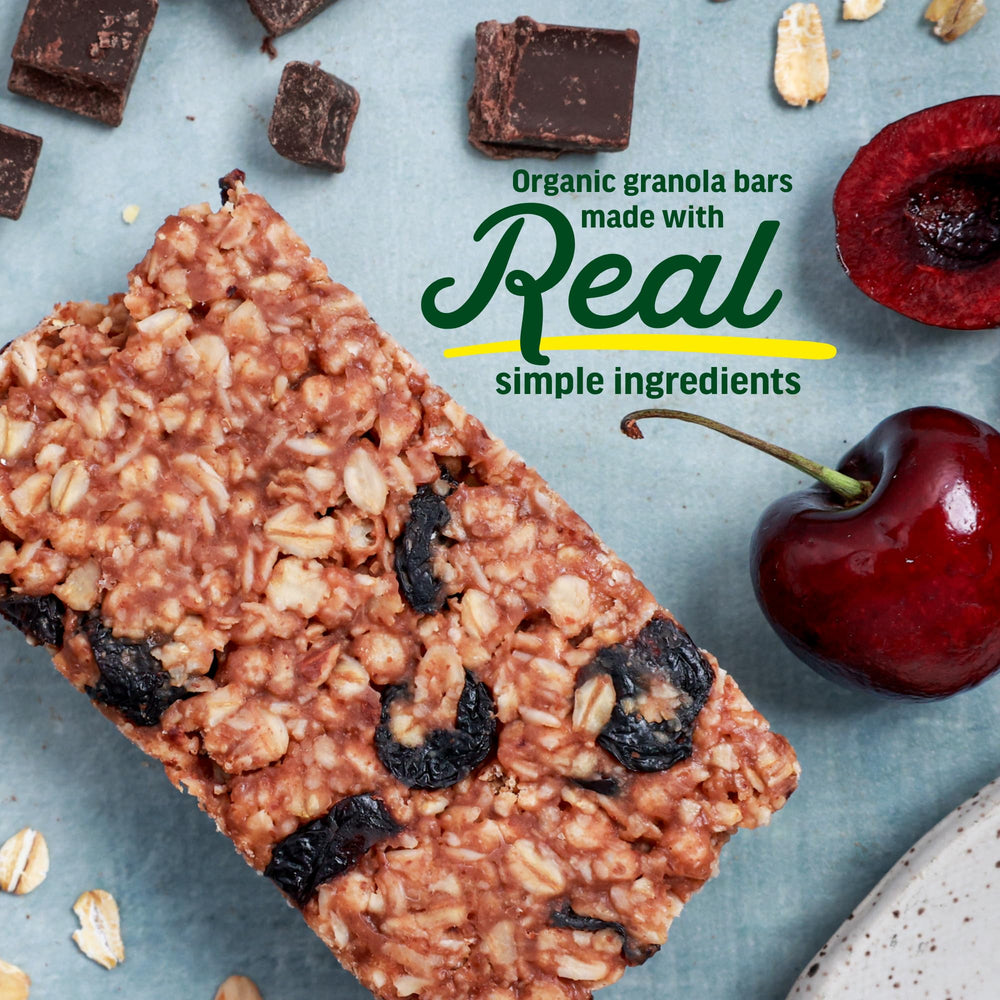 Kate's closeup texture of granola bar highlighting oats and nuts for hearty chew