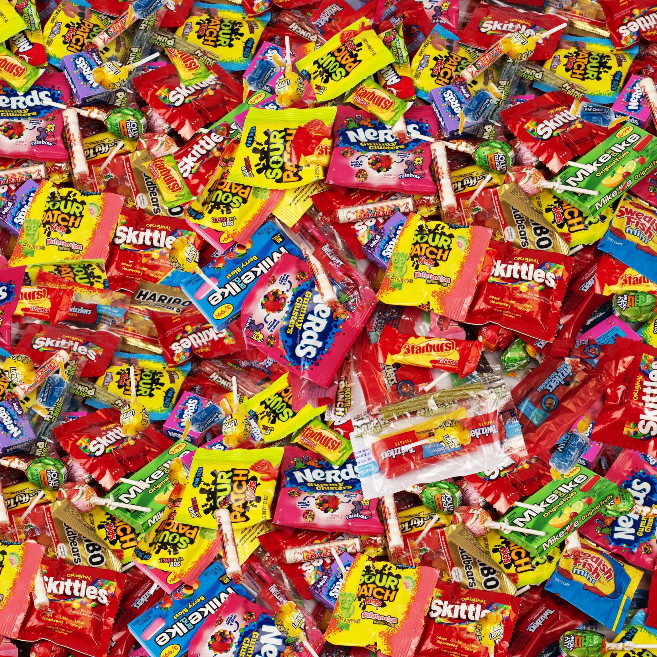 KATIE’S KANDY KORNER easter basket filled with mix showing colorful filling for egg hunts
