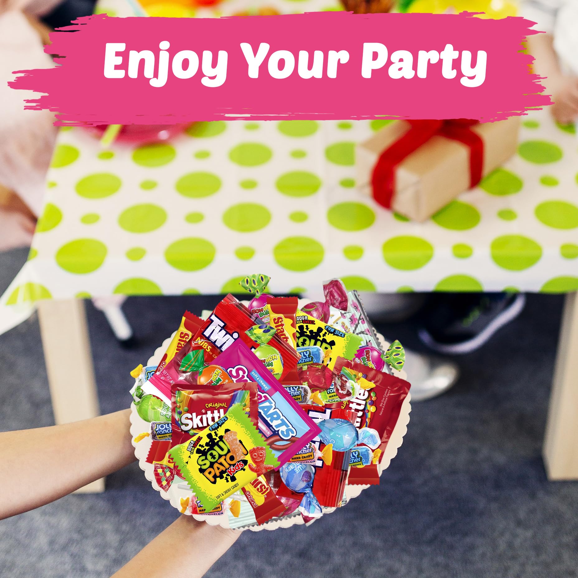 KATIE’S KANDY KORNER party bowl filled with mix showing vibrant colors and quick event-ready serving