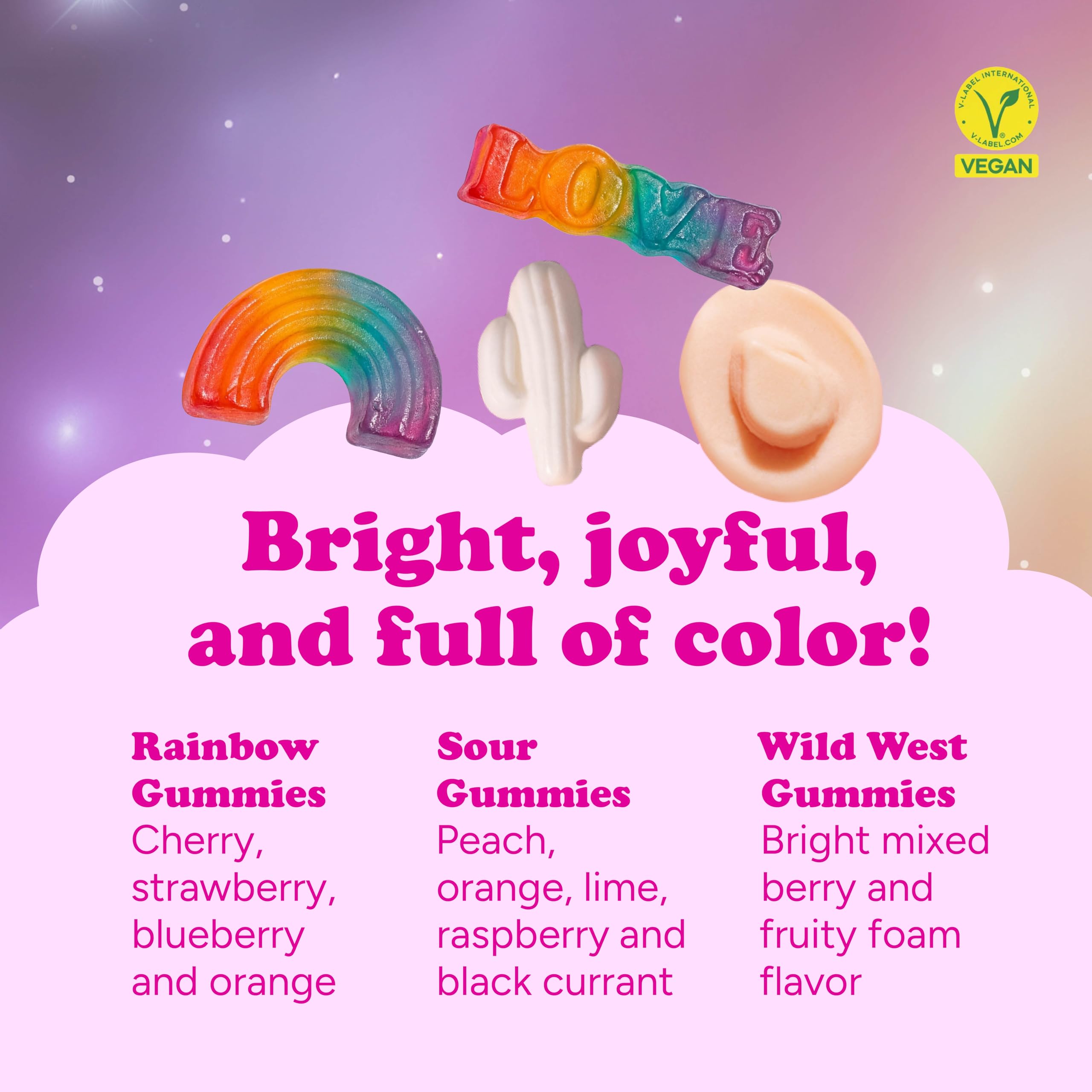 Katjes ingredients label detail showing plant-based recipe and transparency