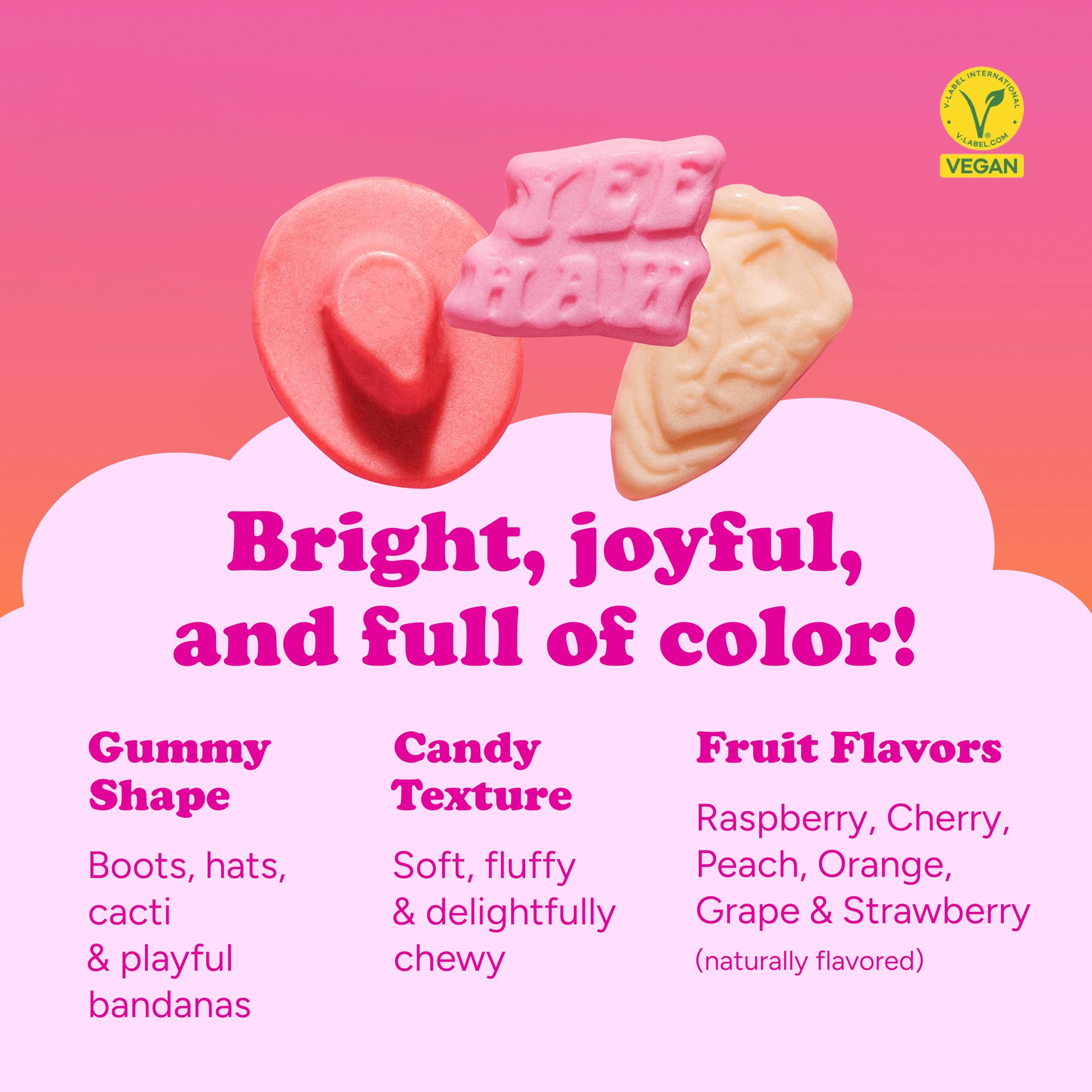 Katjes nutrition label detail emphasizing clean ingredients and vegan benefits