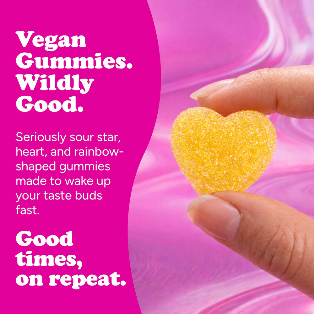Katjes shapes and colors display featuring rainbows unicorns stars fairies for playful snacking