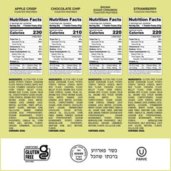 Katz Gluten Free apple crisp pastry close-up revealing fruit filling and tempting texture