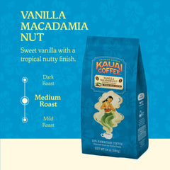 Kauai Coffee espresso shot pulled from freshly ground beans, showcasing rich crema