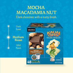 Kauai Coffee pod brewing in Keurig for quick, consistent single-serve