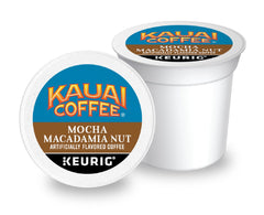 Kauai Coffee pod close-up highlighting sealed freshness and easy use