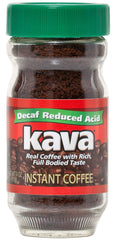 Kava front 4 oz glass jar showing full packaging and convenient size