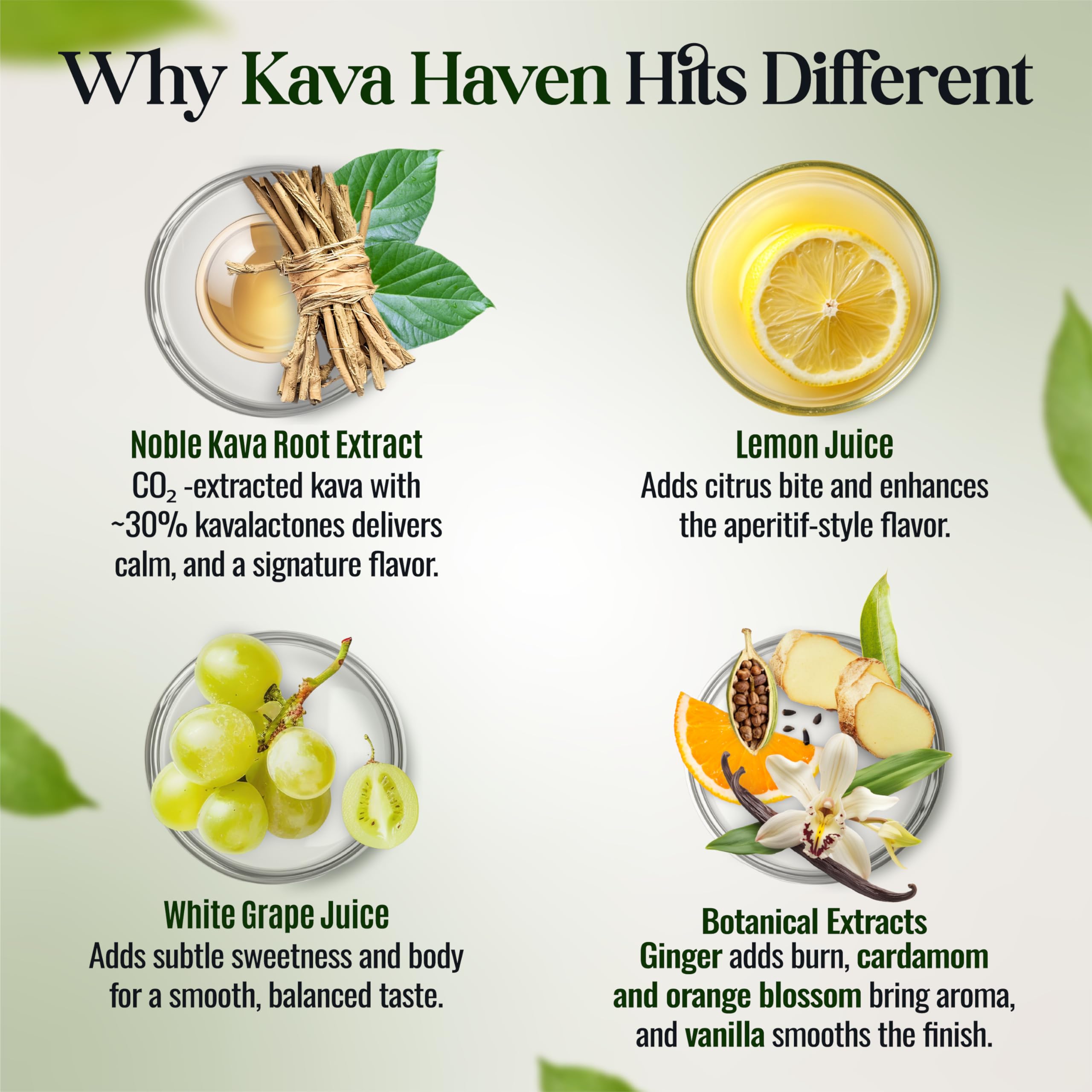 Kava Haven close texture shot showing smooth liquid body and citrus clarity