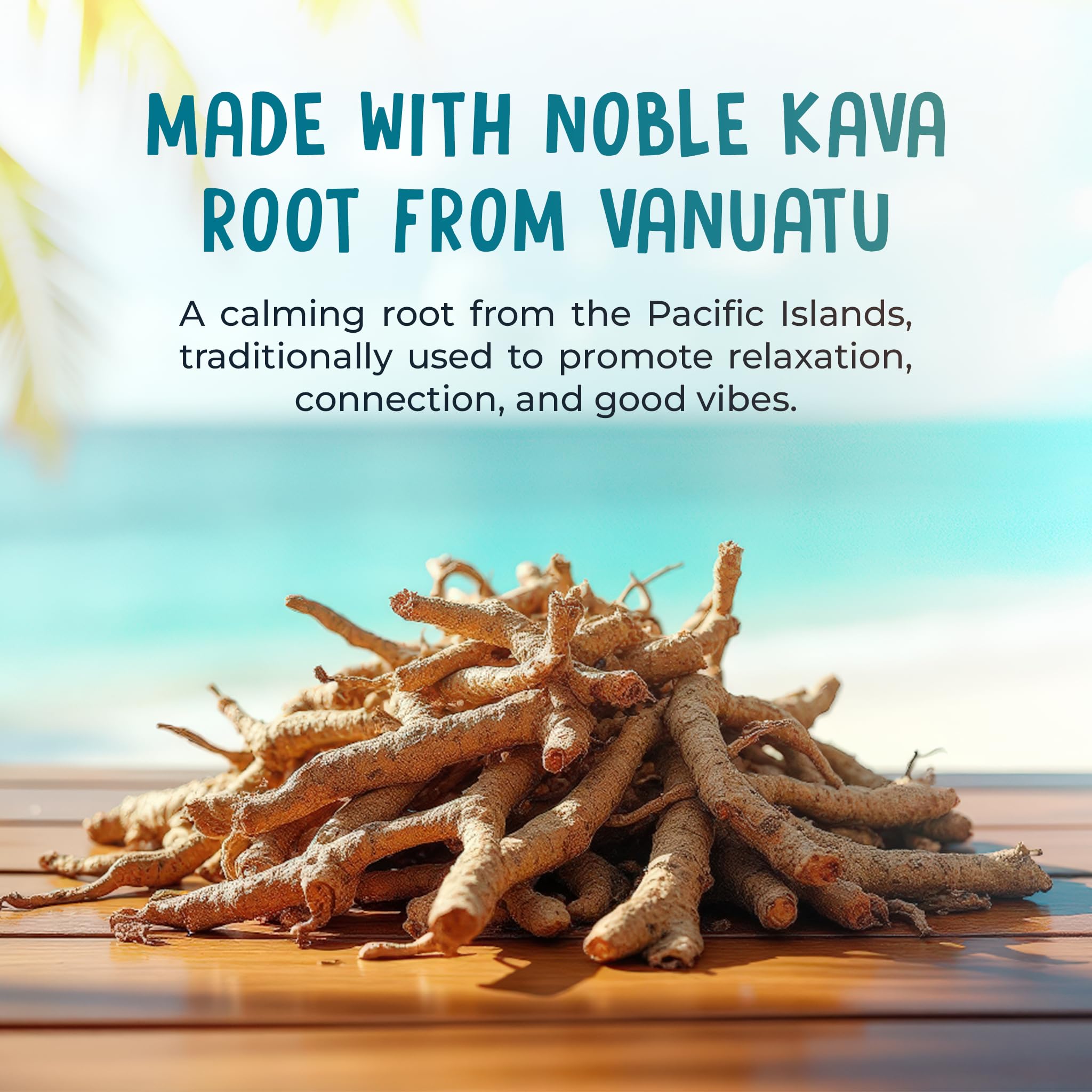 Kava Krave packet in hand scale demonstrating compact size and travel convenience